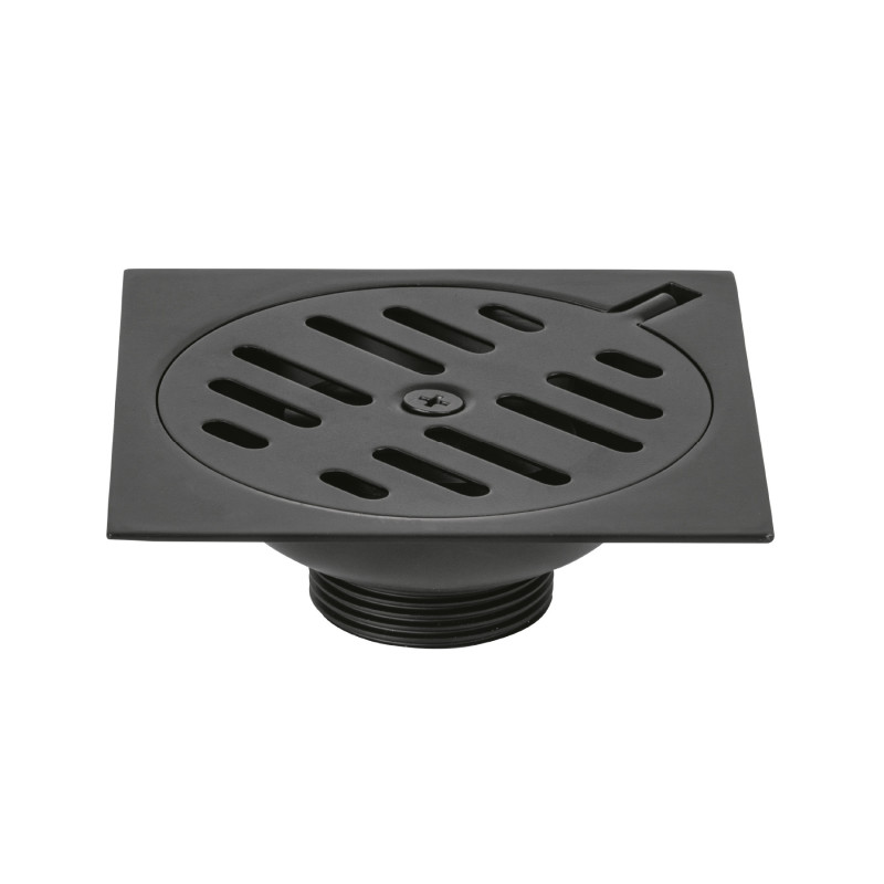 RS-601M Resumidero cuadrado 4'x4', metálico, negro, FOSET BASIC RS-601M Resumidero cuadrado 4'x4', metálico, negro, FOSET BASIC