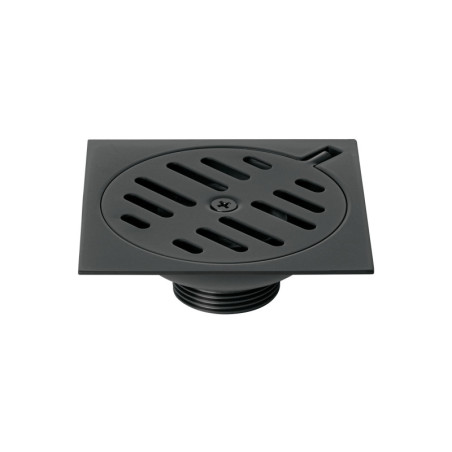 RS-603M Resumidero cuadrado 6'x6', metálico, negro, FOSET BASIC