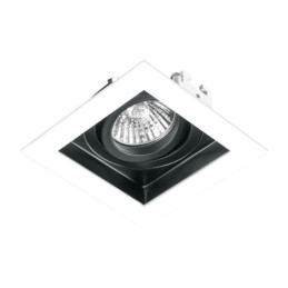 EMP-710S Luminario empotrable con 1 spot dirigible, blanco, VOLTECK