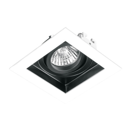 EMP-710S Luminario empotrable con 1 spot dirigible, blanco, VOLTECK