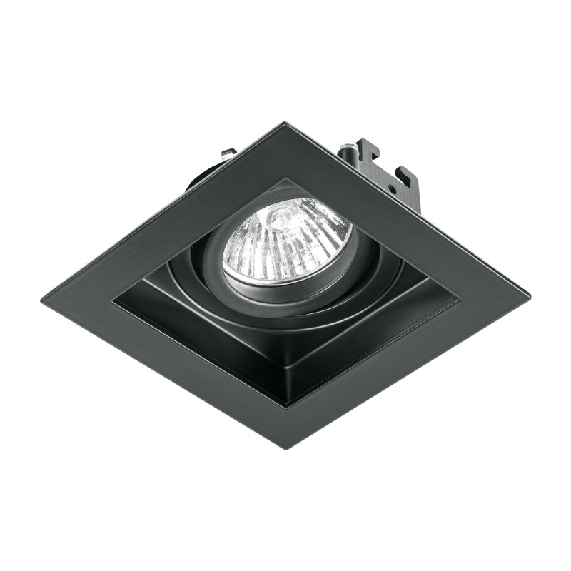 EMP-711S Luminario empotrable con 1 spot dirigible, negro, VOLTECK EMP-711S Luminario empotrable con 1 spot dirigible, negro, VOLTECK