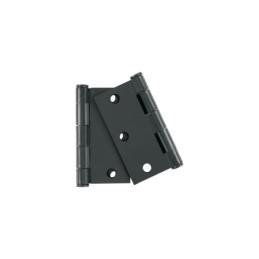 BC-306PB Bolsa c/2 bisagras cuadradas 3', plana, negro, HERMEX