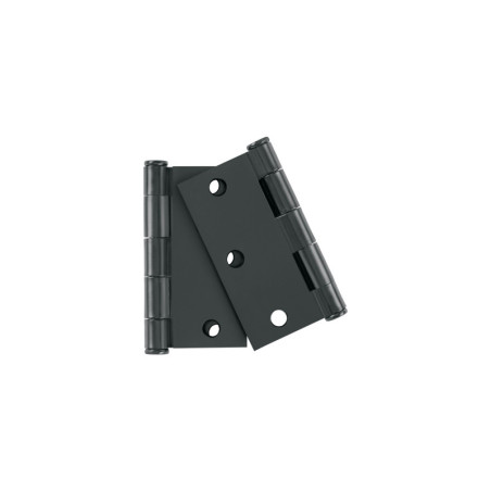 BC-306PB Bolsa c/2 bisagras cuadradas 3', plana, negro, HERMEX