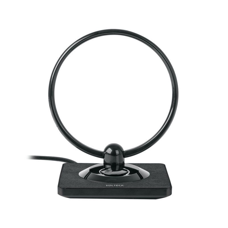 ANIN-28 Antena interior para TV HD, tipo aro, 30 dB, VOLTECK ANIN-28 Antena interior para TV HD, tipo aro, 30 dB, VOLTECK