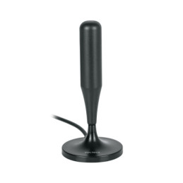 ANIN-24 Antena interior para TV HD, base magnética, 26 dB VOLTECK