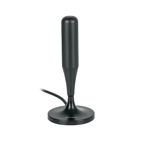 ANIN-24 Antena interior para TV HD, base magnética, 26 dB VOLTECK