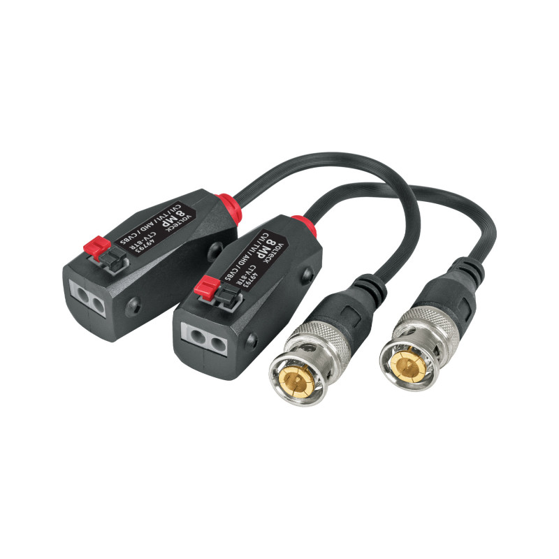 CTV-8TR Par de Transceptores Pasivos Video Balun, hasta 8MP, Volteck