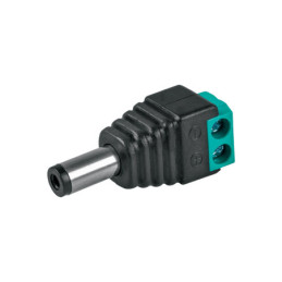 CTV-1M Conector de energía para CCTV tipo macho, Volteck