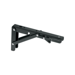 MEP-8N Ménsula plegable de acero negra 4' x 8', FIERO