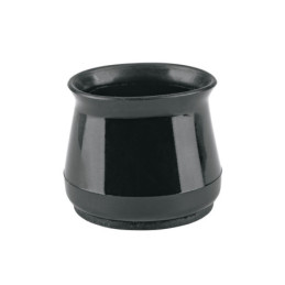 PRS-6 Caja con 24 protectores para patas de silla, negro