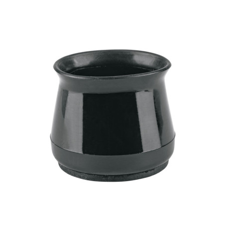 PRS-6 Caja con 24 protectores para patas de silla, negro