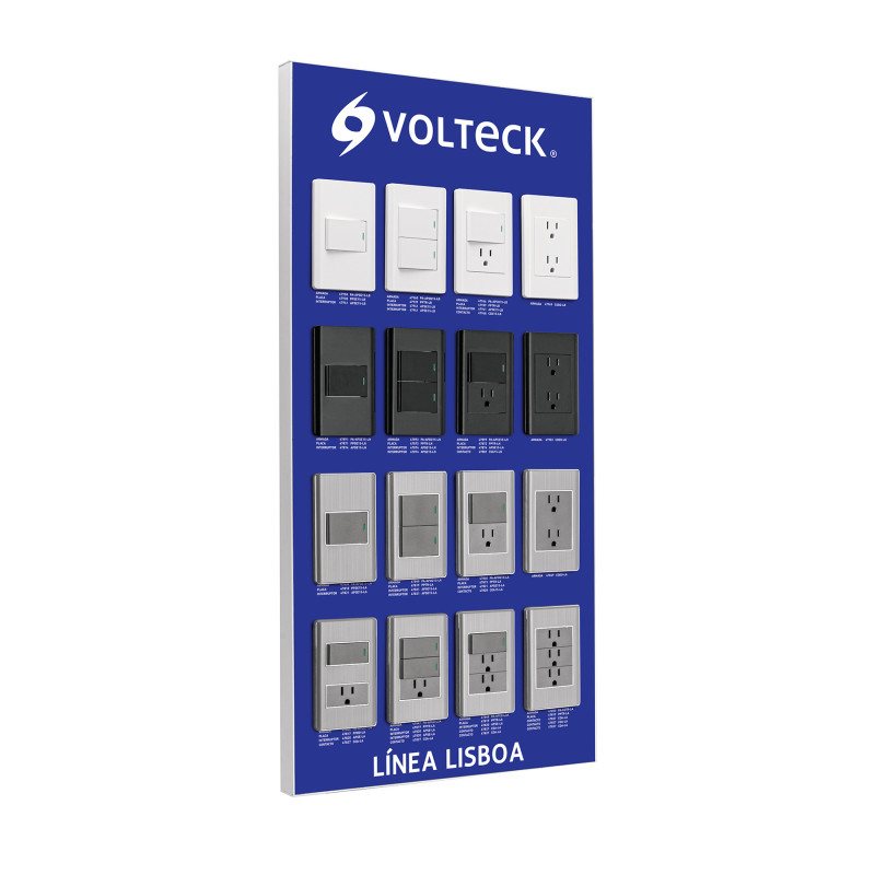 EX-LB-VK Exhibidor línea Lisboa, Volteck EX-LB-VK Exhibidor línea Lisboa, Volteck