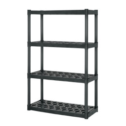 EST-4 Estante plástico uso rudo 4 rep/cap. 70 Kg, 142x43x91,TRUPER