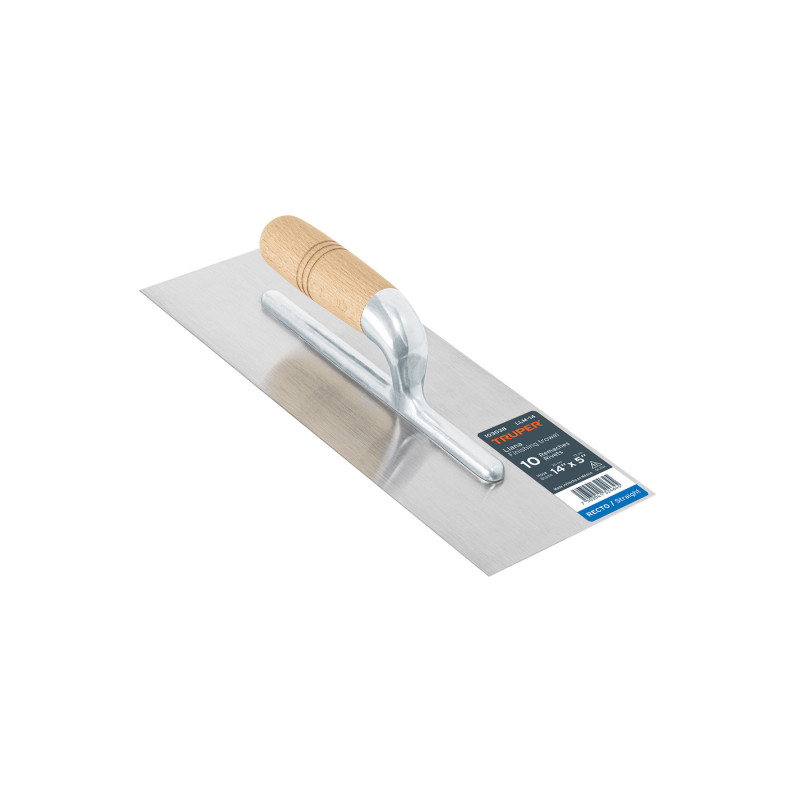LLM-14 Llana 14' canto recto, 10 remaches, mgo madera, Truper