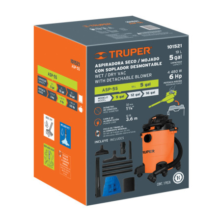 CJ-ASP-5S Caja de empaque de repuesto para ASP-5S, Truper