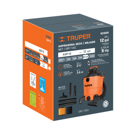 CJ-ASP-12 Caja de empaque de repuesto para ASP-12, Truper