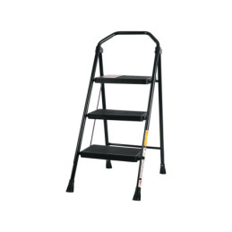 ESTU-3 Escalera tubular, plegable, 3 peldaños, Truper