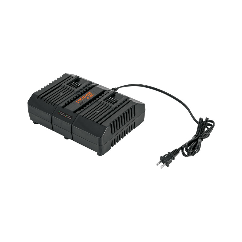 CARD-20A Cargador dual de baterías de ion litio 20V, TRUPER PRO CARD-20A Cargador dual de baterías de ion litio 20V, TRUPER PRO