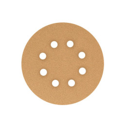 DIRO-510 Paquete c/5 discos de lija 5' grano 100, 8 perforaciones