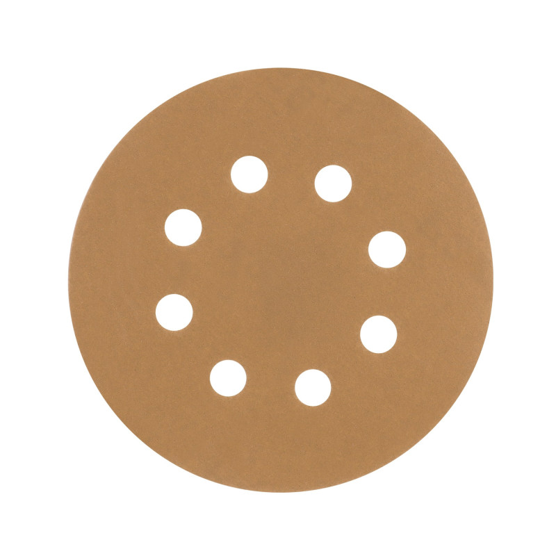 DIRO-522 Paquete c/5 discos de lija 5' grano 220, 8 perforaciones