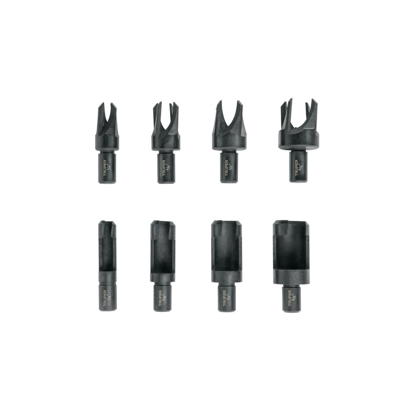 JBC-8 Juego de 8 brocas clavacote para madera, TRUPER JBC-8 Juego de 8 brocas clavacote para madera, TRUPER