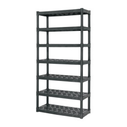 EST-7 Estante plástico uso rudo 7 rep/cap. 70 Kg, 185x43x91,TRUPER