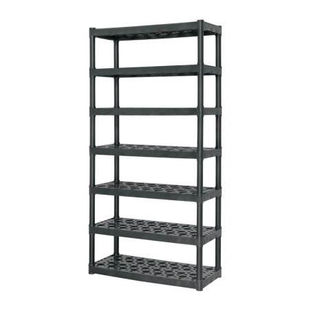 EST-7 Estante plástico uso rudo 7 rep/cap. 70 Kg, 185x43x91,TRUPER
