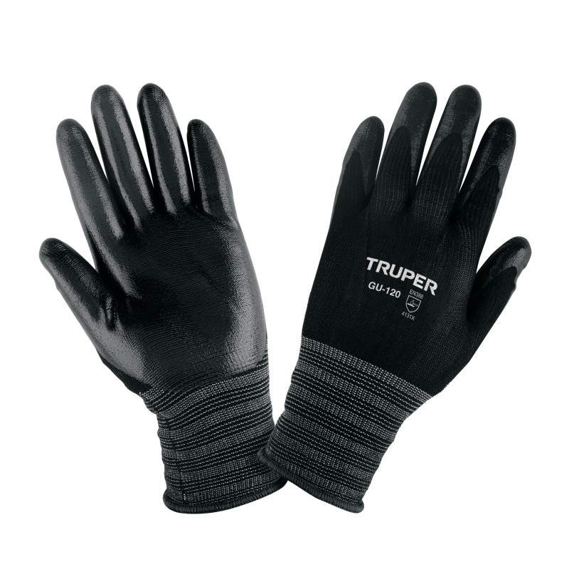 GU-120 Guantes de nylon recubiertos de nitrilo, XCH, Truper GU-120 Guantes de nylon recubiertos de nitrilo, XCH, Truper
