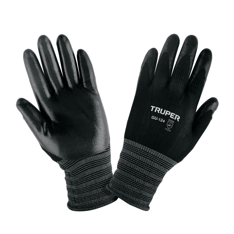 GU-124 Guantes de nylon recubiertos de nitrilo, XG, Truper