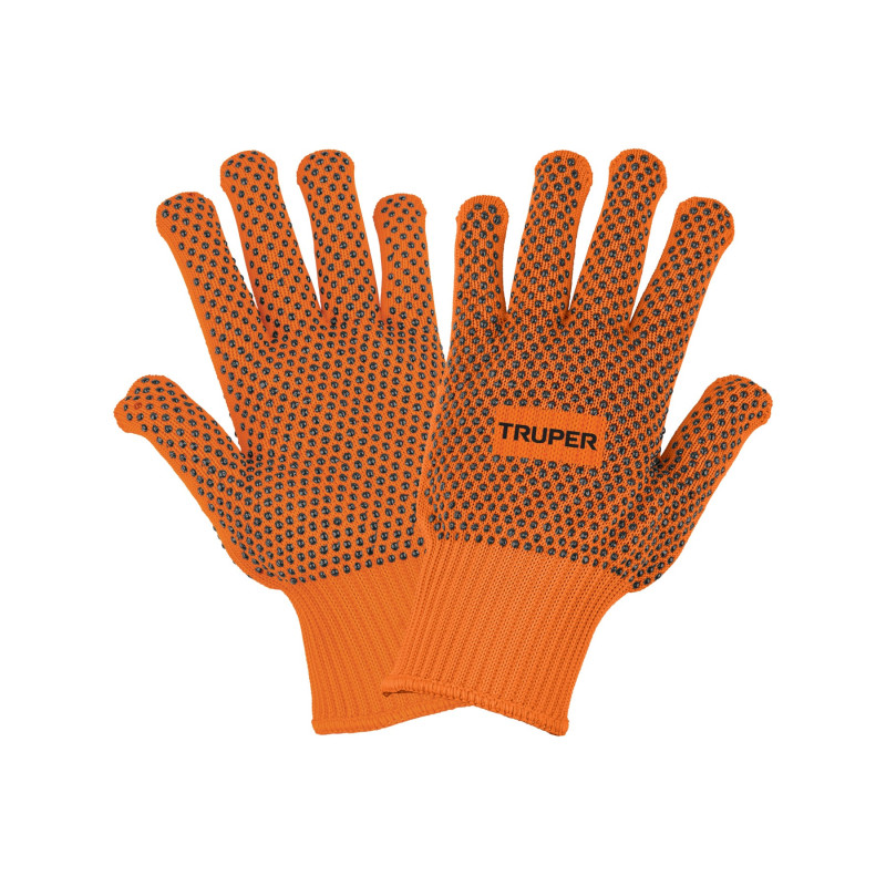 GU-445 Guantes de algodón con puntos de PVC en palma y dorso,TRUPER GU-445 Guantes de algodón con puntos de PVC en palma y dorso,TRUPER
