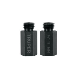 ADP-M14 Adaptadores para pulidoras M14 a 5/8', 2 piezas, TRUPER