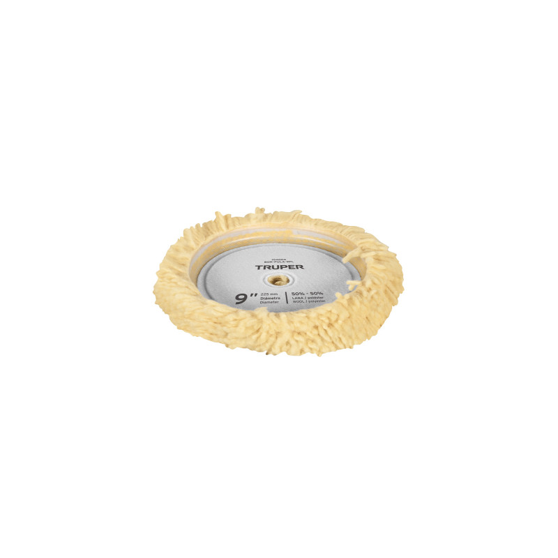 BOR-PULA-9PL Borla p/pulir 50% lana/50% poliéster de 9' hook and loop BOR-PULA-9PL Borla p/pulir 50% lana/50% poliéster de 9' hook and loop