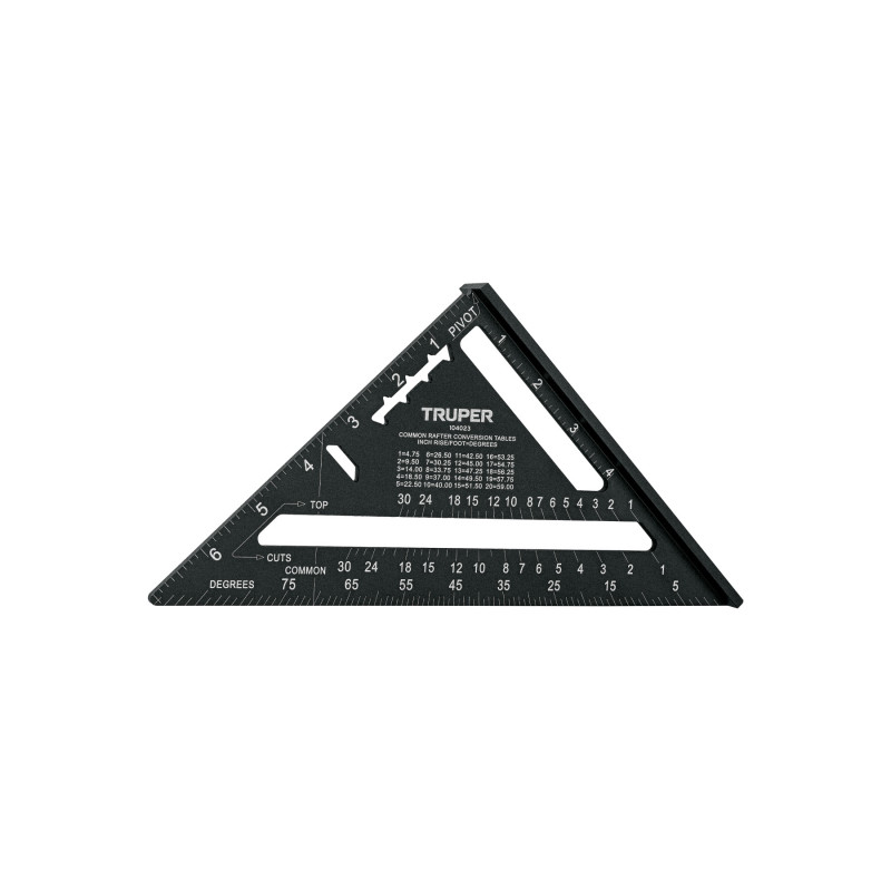 ET-7AN Escuadra 7' de aluminio color negro, p/muros de yeso, Truper ET-7AN Escuadra 7' de aluminio color negro, p/muros de yeso, Truper