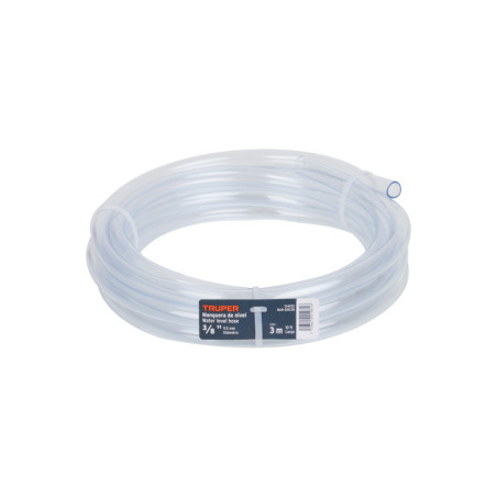 MAN-3/8X3N Manguera de Nivel, 3/8', rollo de 3m, TRUPER
