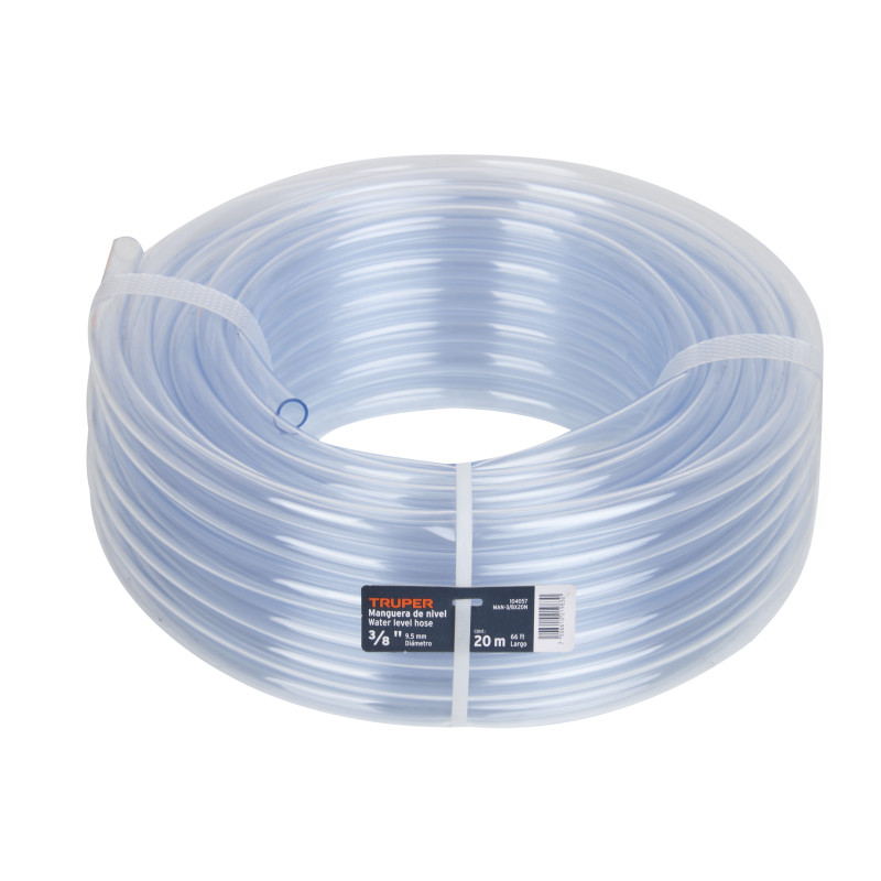 MAN-3/8X20N Manguera de Nivel, 3/8', rollo de 20m, TRUPER MAN-3/8X20N Manguera de Nivel, 3/8', rollo de 20m, TRUPER