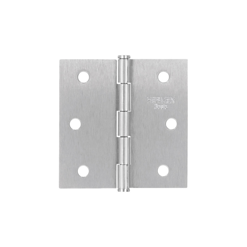 BC-253PP Bisagra cuadrada 2-1/2', satinado, cabeza plana, BASIC BC-253PP Bisagra cuadrada 2-1/2', satinado, cabeza plana, BASIC