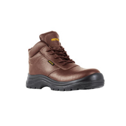 ZC-028C Bota de seguridad café, #28, casquillo de poliamida, PRETUL