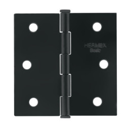 BC-256PP Bisagra cuadrada 2-1/2', negro mate, cabeza plana, BASIC