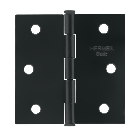 BC-256PP Bisagra cuadrada 2-1/2', negro mate, cabeza plana, BASIC