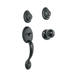 CEP-62PJP Jaladera y perilla, Berna llave-llave, negro, BASIC