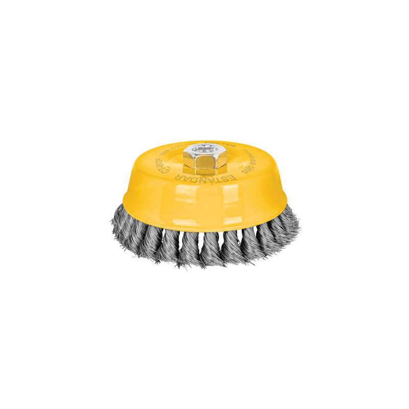 CT-612P Carda copa 5' alambre trenzado fino, eje 5/8'-11, Pretul CT-612P Carda copa 5' alambre trenzado fino, eje 5/8'-11, Pretul