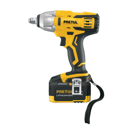 LIMI-20P Llave de impacto 1/2', 20V, 155 lb/ft, 1 batería 4Ah, PRETUL