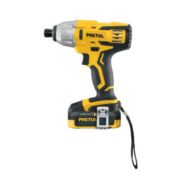DIMI-20P Destornillador de impacto 1/4', 20V, 1 batería 2Ah, PRETUL
