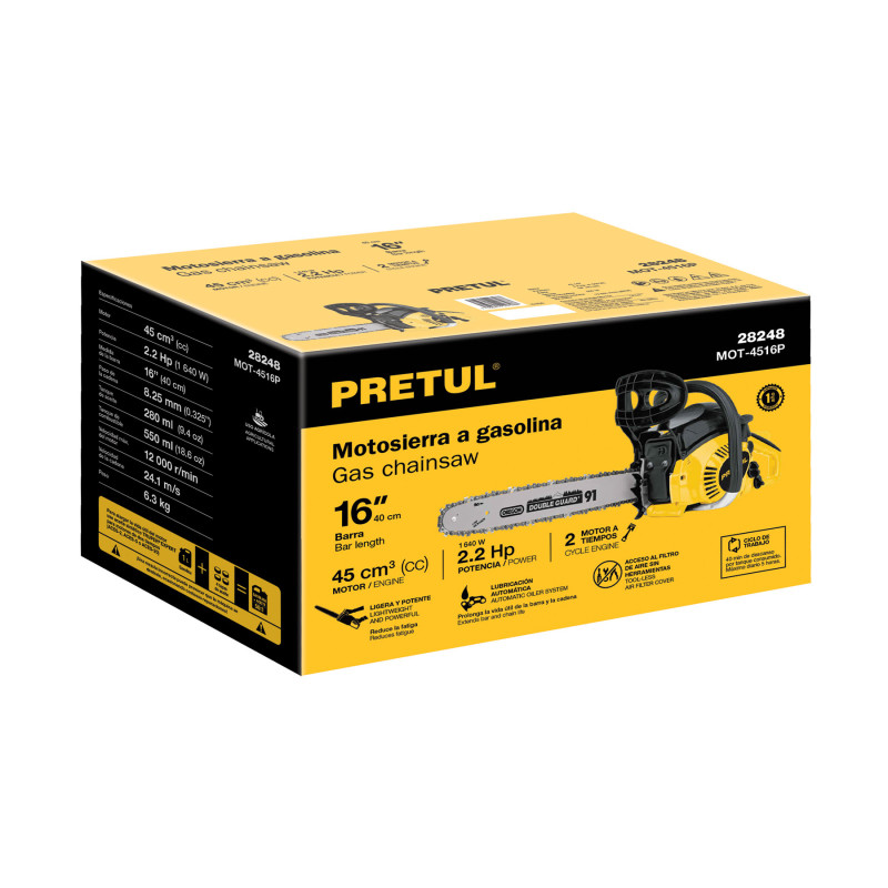 CJ-MOT-4516P Caja de empaque de repuesto para MOT-4516P, Pretul