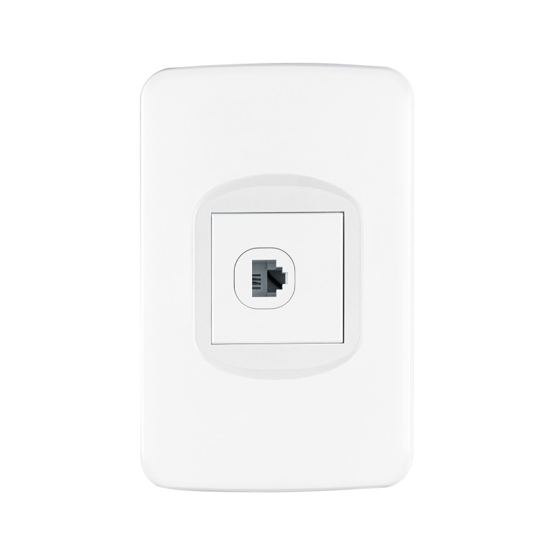PA-TE-TB Placa armada 1 toma para teléfono 1.5 módulos, Toledo
