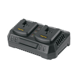 CARD-20P Cargador dual de baterías de ion litio 20V, PRETUL