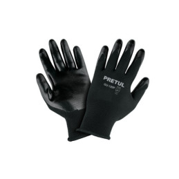 GU-120P Guantes de nylon recubiertos de nitrilo, XCH, Pretul