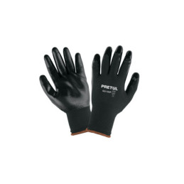 GU-124P Guantes de nylon recubiertos de nitrilo, XG, Pretul