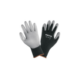 GU-114P Guantes de nylon recubiertos de poliuretano, XG, Pretul