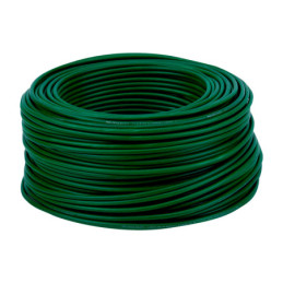 CCA-8V Rollo de 100 metros de cable THW CCA 8 AWG verde, Basic